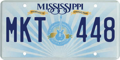 MS license plate MKT448