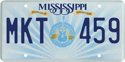 MS license plate MKT459
