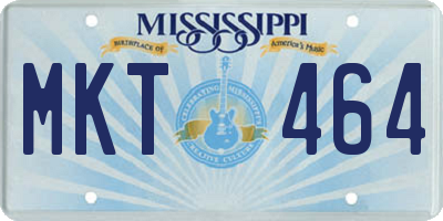 MS license plate MKT464