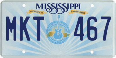 MS license plate MKT467