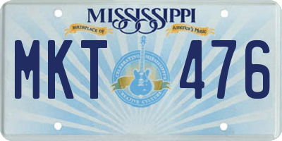 MS license plate MKT476