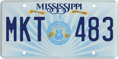 MS license plate MKT483