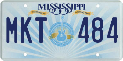 MS license plate MKT484