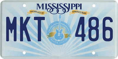 MS license plate MKT486