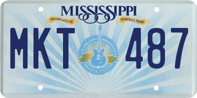 MS license plate MKT487