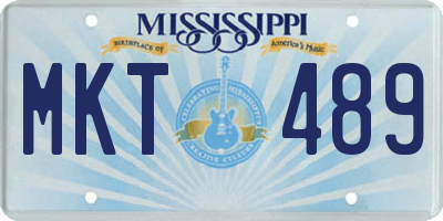 MS license plate MKT489