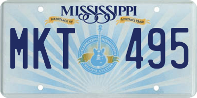 MS license plate MKT495