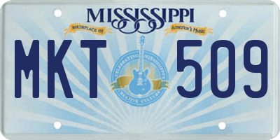 MS license plate MKT509