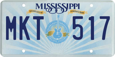 MS license plate MKT517