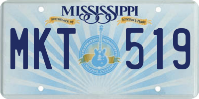 MS license plate MKT519