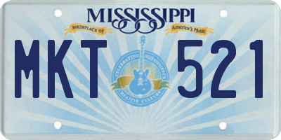 MS license plate MKT521