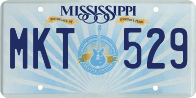 MS license plate MKT529