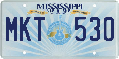 MS license plate MKT530
