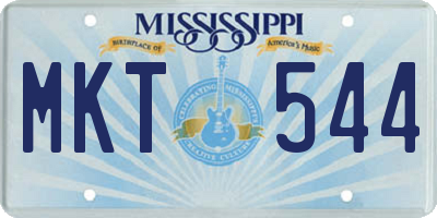 MS license plate MKT544