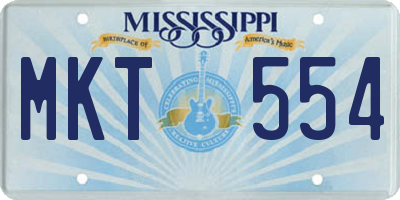 MS license plate MKT554