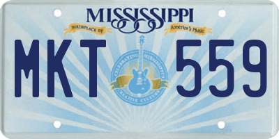 MS license plate MKT559