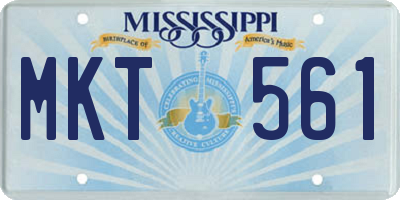 MS license plate MKT561