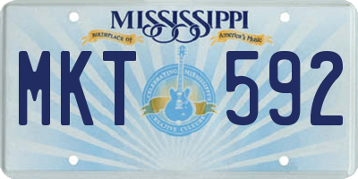 MS license plate MKT592