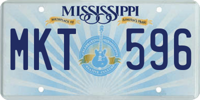 MS license plate MKT596
