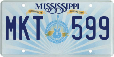MS license plate MKT599
