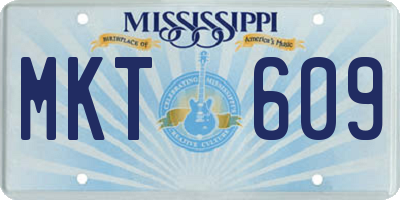 MS license plate MKT609