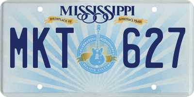 MS license plate MKT627