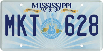 MS license plate MKT628