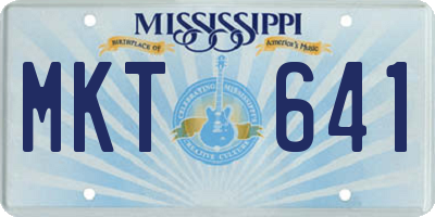 MS license plate MKT641