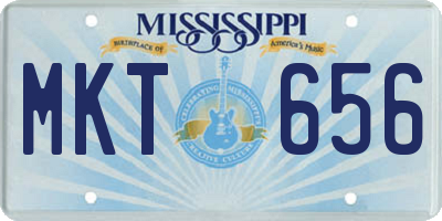 MS license plate MKT656