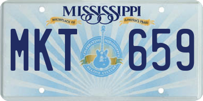 MS license plate MKT659