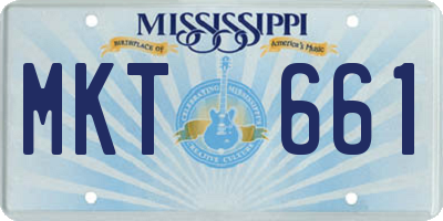 MS license plate MKT661