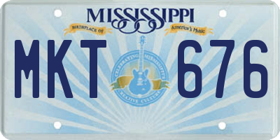 MS license plate MKT676