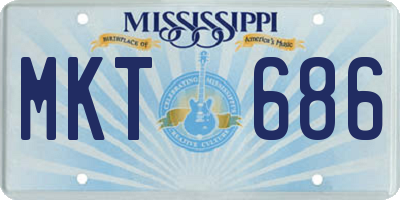 MS license plate MKT686