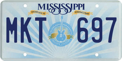 MS license plate MKT697