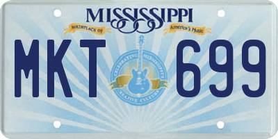 MS license plate MKT699