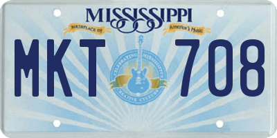 MS license plate MKT708