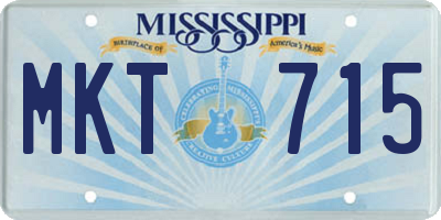 MS license plate MKT715
