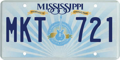 MS license plate MKT721
