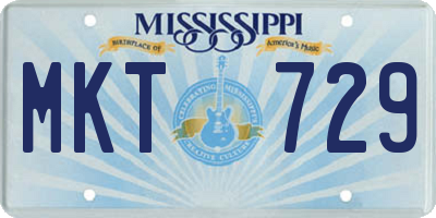 MS license plate MKT729