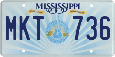 MS license plate MKT736
