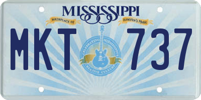 MS license plate MKT737