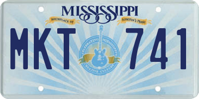 MS license plate MKT741