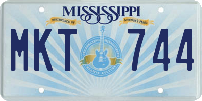 MS license plate MKT744