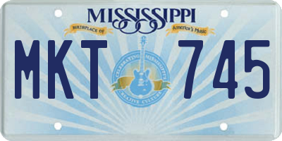 MS license plate MKT745