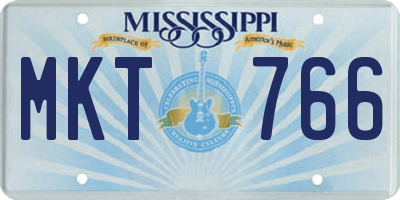 MS license plate MKT766