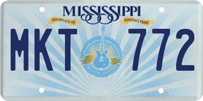 MS license plate MKT772