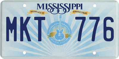 MS license plate MKT776