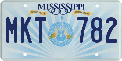 MS license plate MKT782