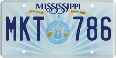 MS license plate MKT786