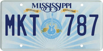 MS license plate MKT787